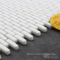 Clear White Glass Mosaic Tiles for Wall Decor